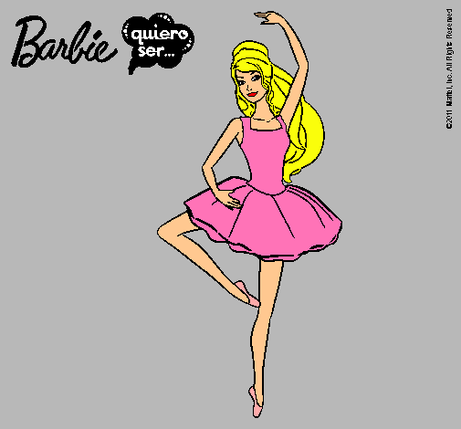 Dibujo Barbie bailarina de ballet pintado por encarna