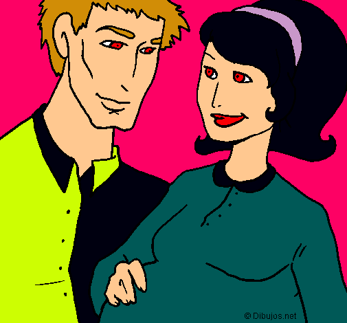 Dibujo Padre y madre pintado por KKikko