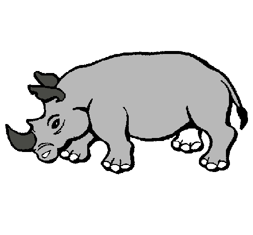 Dibujo Rinoceronte pintado por ian1105