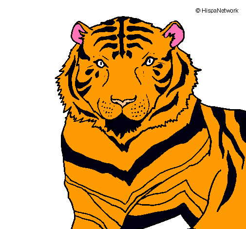 Dibujo Tigre pintado por ian1105