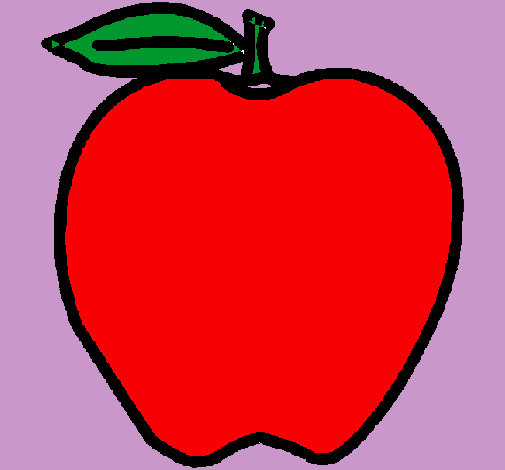 Dibujo manzana pintado por Dilccy
