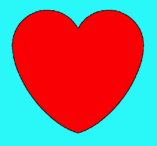 Dibujo Corazón pintado por evitas