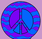 Dibujo Símbolo de la paz pintado por valeyma