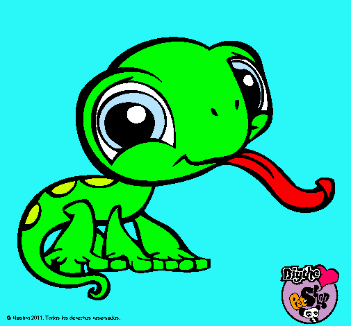 Dibujo Lagarto Littlest Pet Shop pintado por yessica198