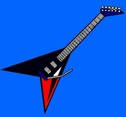 Dibujo Guitarra eléctrica II pintado por KKikko
