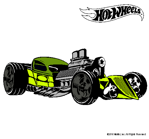 Dibujo Hot Wheels 10 pintado por cochazos