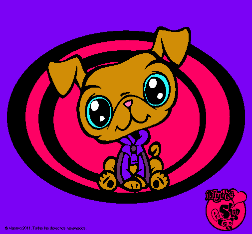 Dibujo Perrito Littlest Pet Shop pintado por Adriana7