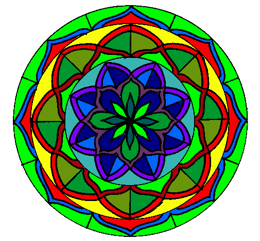 Dibujo Mandala 6 pintado por erneschiva