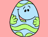 Dibujo Huevo de pascua feliz pintado por Elenucha