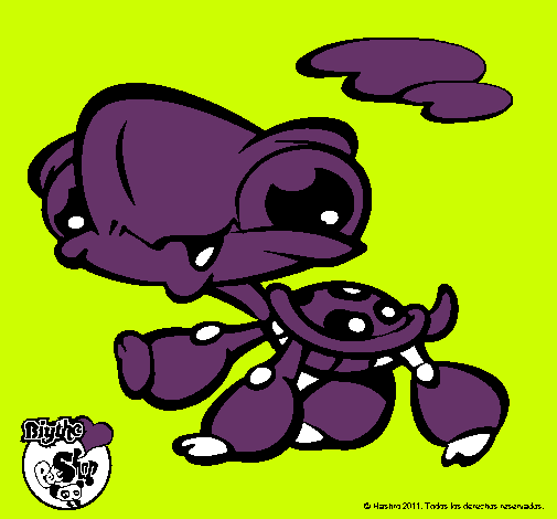 Dibujo Tortuga Littlest Pet Shop pintado por CHUMANEL