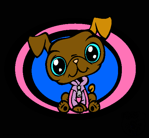 Dibujo Perrito Littlest Pet Shop pintado por luana_29