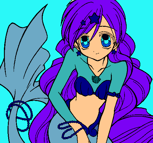 Dibujo Sirena pintado por AINHOAP