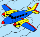Dibujo Avioneta pintado por messi7