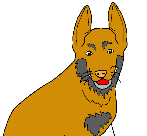 Dibujo Perro pintado por ian1105