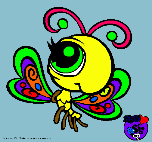 Dibujo Mariposa Littlest Pet Shop 2 pintado por Rauly