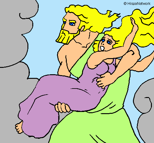 Dibujo El rapto de Perséfone pintado por Dilccy