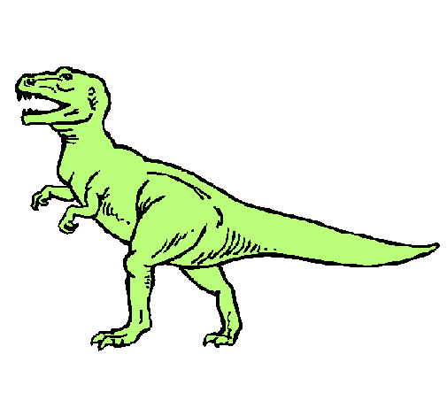 Dibujo Tiranosaurus Rex pintado por ian1105