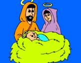 Dibujo Natividad pintado por yeisser
