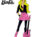Dibujo Barbie rockera pintado por rocjjjjjjjjj