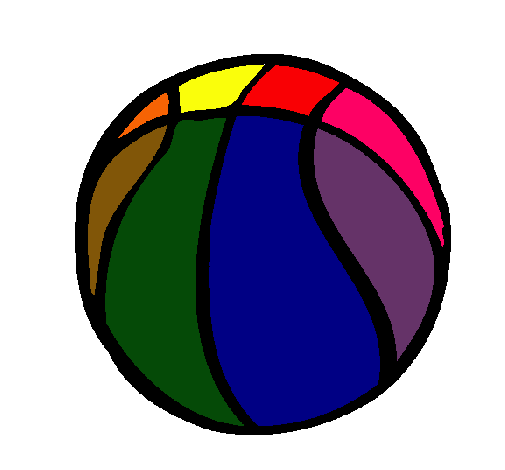 Dibujo Pelota de básquet pintado por jared200