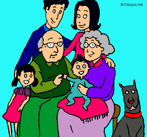 Dibujo Familia pintado por kitinita12