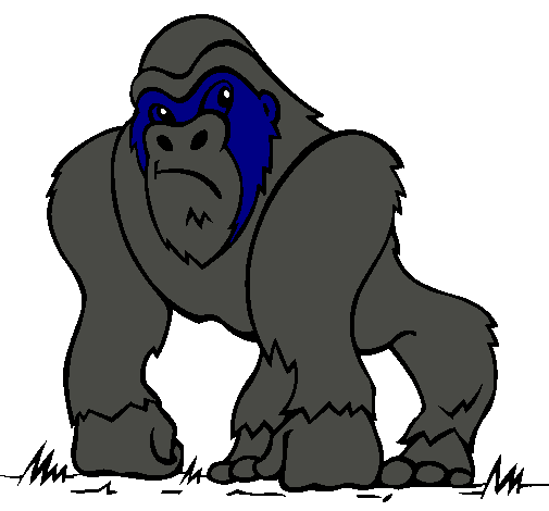 Dibujo Gorila pintado por ian1105