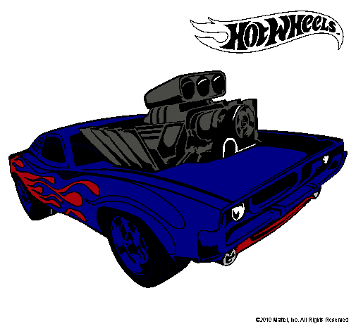 Dibujo Hot Wheels 11 pintado por joanjel