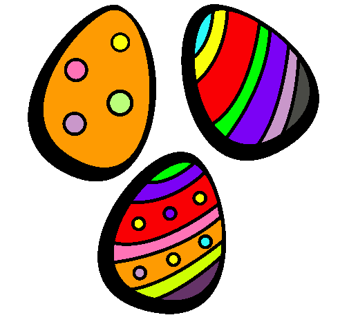 Dibujo Huevos de pascua IV pintado por zombielion