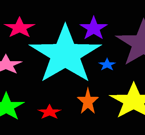 Dibujo Estrellas 4 pintado por hatsiri