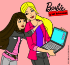 Dibujo El nuevo portátil de Barbie pintado por pifggdljk