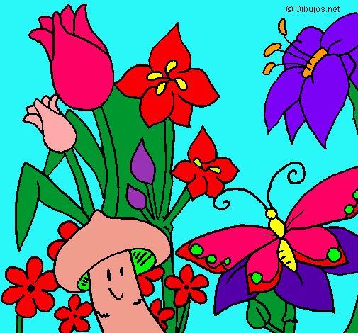 Dibujo Fauna y flora pintado por apachoncita