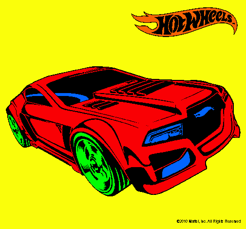 Dibujo Hot Wheels 5 pintado por Larabel