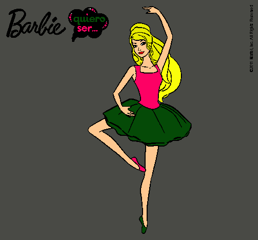 Dibujo Barbie bailarina de ballet pintado por Julianna40