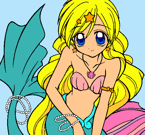 Dibujo Sirena pintado por danaesol