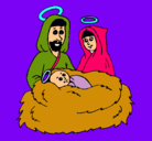Dibujo Natividad pintado por nasimiento 