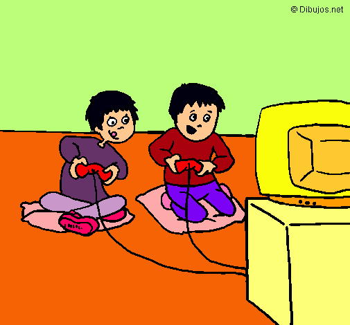 Dibujo Niños jugando pintado por TheOzio