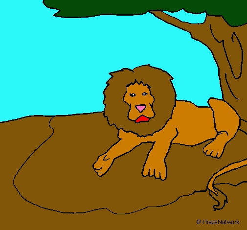 Dibujo Rey león pintado por MatiasIsr