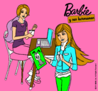 Dibujo Barbie y su hermana merendando pintado por REYSINCHI1