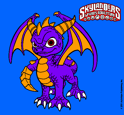 Dibujo Spyro pintado por alejandro9