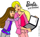 Dibujo El nuevo portátil de Barbie pintado por valentuna