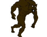Dibujo Hombre lobo pintado por bertoloti