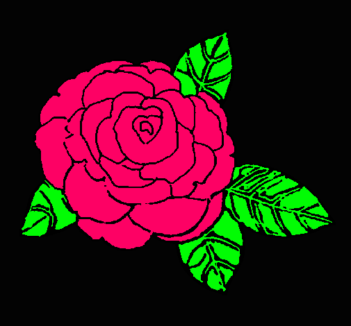 Dibujo Rosa pintado por hatsiri
