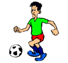 Dibujo Jugador de fútbol pintado por isabel496