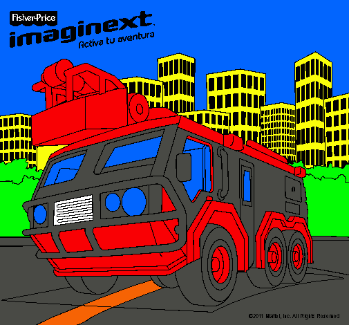 Dibujo Imaginext 15 pintado por Larabel