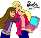 Dibujo El nuevo portátil de Barbie pintado por lolapink