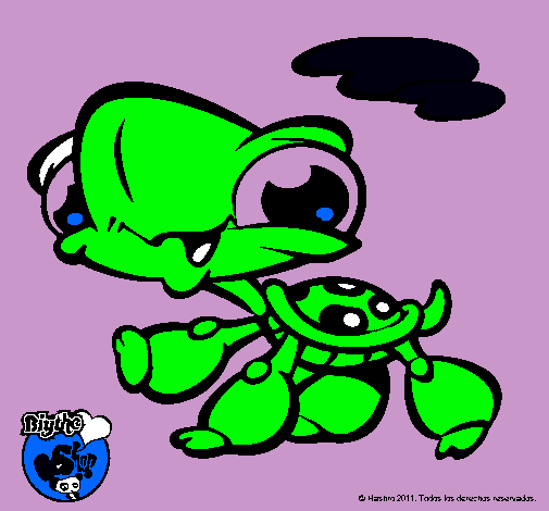 Dibujo Tortuga Littlest Pet Shop pintado por pongi77