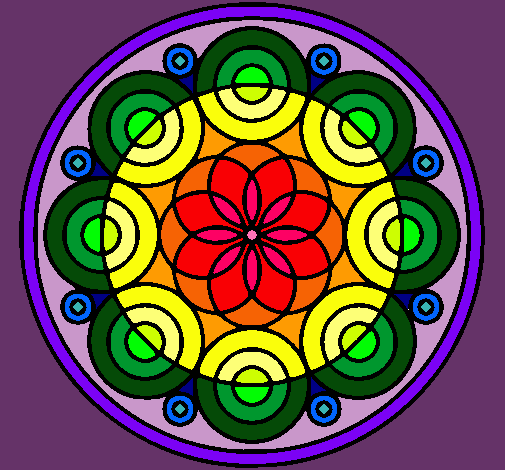 Dibujo Mandala 35 pintado por mundo346