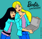 Dibujo El nuevo portátil de Barbie pintado por Sofia-Bmanga