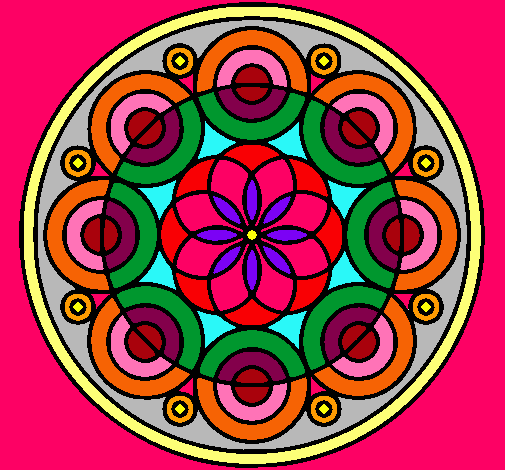 Dibujo Mandala 35 pintado por manali