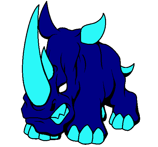 Dibujo Rinoceronte II pintado por lau30